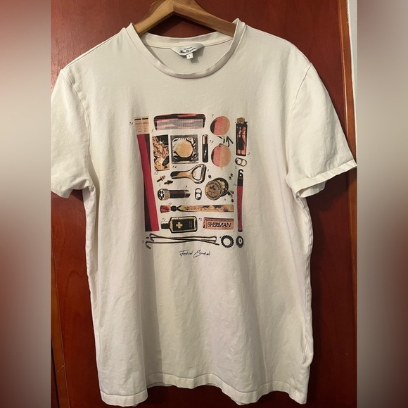 Ben Sherman Festival Essentials T-shirt Large Crew Neck T-Shirt - Picture 4 of 7